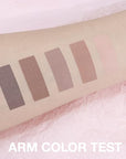 evpct 5 Colors Matte Nude Eye Shadow Palette Makeup for Older Women, Nude Brown Cocoa Taupe Ebony Matte Cream Smokey Mini Eyeshadow Palette for Blue Green Eyes, Contour Makeup Palettes sombras de ojos