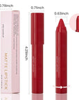 BINGBRUSH Crayon Matte Longwear Lipstick Pack Set,Moisture Smooth Color Stick Ultimate Lip Crayon for Makeup Collection - Waterproof Velvet Lipgloss (2pcs 08#&10#, 2 Count (Pack of 1))
