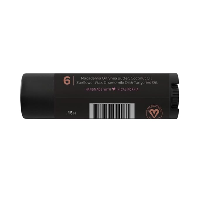 Ellovi Natural Lip Butter Lip Balm - Blossom - Pure Enough to Eat - Made With Just 6 Vegan Ingredients - Moisturizing Lip Care for All Day Hydration (Single)