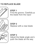 10 Eyebrow Razor Blades - Face Razors for Women & Men, Eyebrow Trimmer Shaper with Precision Cover, Facial Shaver & Dermaplaning Tool for Smooth Skin (Blades)