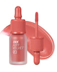 Peripera Ink Airy Velvet Lip Tint | High-Pigmentation, Lightweight, Soft, Moisturizing, Not Animal Tested | Cartoon Coral (#03), 0.14 fl oz