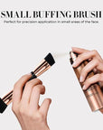LUMINESS Silk Airbrush Spray Foundation 2-PC Kit - Foundation & Dual-Sided Angled Makeup Brush - Buildable Coverage, Anti-Aging Formula, Humidity Resistant, Hydrates & Moisturizes, Light Warm