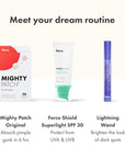 Hero Cosmetics Force Shield Superlight Sunscreen SPF 30 - Everyday SPF 30 for Acne-Prone Skin with Zinc Oxide, Green Surge, and Extremolytes - Fragrance Free and Reef Safe (50 ml)