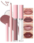 3-in-1Mocha Brown Matte Lip Stain Kit | Waterproof Lip Liner + Hydrating Matte Lip Gloss + Nourishing Lip Oil | Long Lasting Plumping to Create Perfect Lip Makeup.10#
