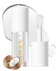 2Pack Non-sticky Lip Oil, Moisturizing Glossy/Shiny Lip Gloss Oil PlumpingTint, Hydrating Lip Gloss Lip Balm, Long Lasting Nourishing Fruit Flavoure Lip Oils(Strawberry + Coconut)