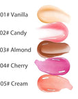 Summer Hydrating Lip Butter Balms Lip Gloss,Natural Vegan Lip Balm Tinted for Instant Moisture,Shine,Hydration Sheer-Tinted,Soothes & Softens Dry Lips,Bálsamo labial hidratante 01#Vanilla (0.5 Fl Oz)