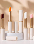 evpct 4Pcs Magic Color Changing Lipstick Long Lasting Waterproof 24 Hours Original for Women, Honey Orange Raspberry Strawberry Pink PH Mood Permanent Color Changing Lipstick Lip Balm, labial magico