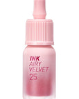 Peripera Ink Airy Velvet Lip Tint | High-Pigmentation, Lightweight, Soft, Moisturizing, Not Animal Tested (025 ZAZZY PEACH (NEW))