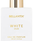BellaVita Luxury White OUD Unisex Perfume 100Ml | Premium Arabic Men and Women Perfumes | Notes of Artemisia, Musk, Oud Vetiver and Freesias | Exquisite Unisex Arabian Perfume for Women & Men