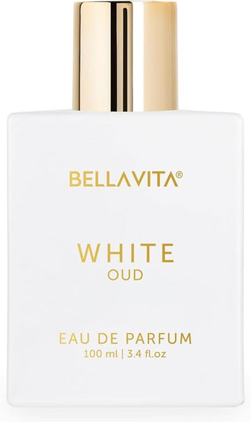 BellaVita Luxury White OUD Unisex Perfume 100Ml | Premium Arabic Men and Women Perfumes | Notes of Artemisia, Musk, Oud Vetiver and Freesias | Exquisite Unisex Arabian Perfume for Women & Men