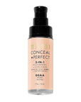 Milani Conceal + Perfect 2-in-1 Foundation + Concealer for a Flawless Complexion, Under Eye Corrector, Cover Redness and Imperfections, Waterproof and Sweatproof - Ivory