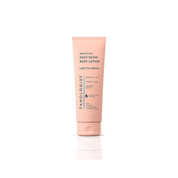 Tanologist Brightening Daily Glow Body Lotion- Light/Medium, Gradual Tanning Lotion, No Fake Tan Smell, Streak-Free & Natural Looking Self Tanner, Vegan, 8.45 fl. oz/250 ml Tube