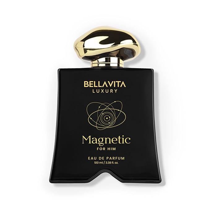 BELLAVITA Luxury Mood Collection MAGNETIC Perfume for Men 100ml | Pheromone Inspired Technology Long Lasting Fragrance | Notes of Grapefruit, Jasmine and Vanilla | Gourmet, Spicy Premium Fragrance