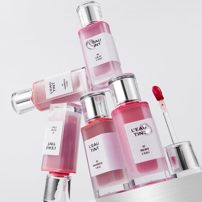 BBIA L’EAU Tint – Glossy & Glow Lip Stain, Watery Lip Tint, Non-Sticky, High Shine Finish, Long-lasting, Moisturizing, Lightweight, Natural, Daily Use, Vegan, Korean Lip Makeup (04 MAGNOLIA L'EAU)