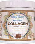 Grow Young Fitness Collagen Protein - Milk Chocolate, Promotes Skin, Bones, Joints, Weight Loss, Sugar Free (12.41 oz) (1 Pack, 20 Servings)