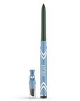 PrimeEyes Glide Eyeliner for Mature Women – Waterproof, Long-Stay and Mess-Proof – Gel Creme Texture, Discreet Sharpener and Effective Smudger (Emerald)