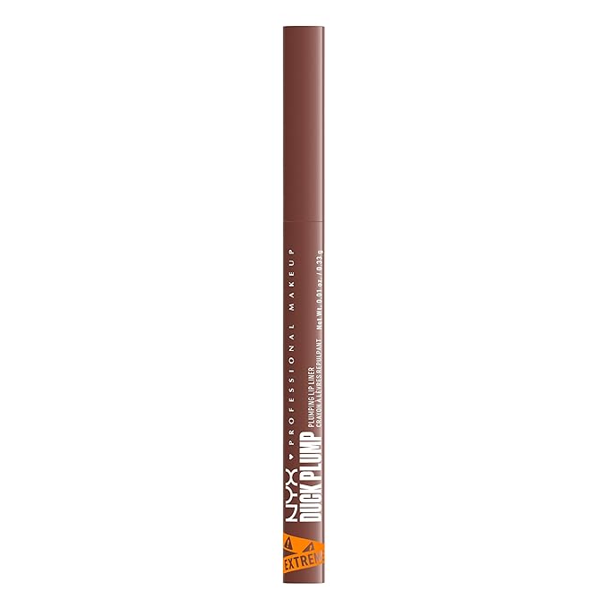 NYX PROFESSIONAL MAKEUP Duck Plump Plumping Lip Liner, Matte Pencil With Up To 10HR Wear, Subtle Touch (Deep Nude Lip Liner)