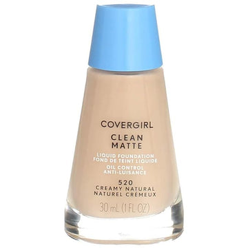 CoverGirl Clean Oil Control Liquid Makeup, Creamy Natural 520 1 fl oz (30 ml)