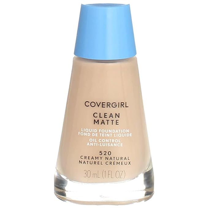 CoverGirl Clean Oil Control Liquid Makeup, Creamy Natural 520 1 fl oz (30 ml)