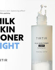 TIRTIR Milk Skin Toner Light | Instant Hydration with 4% Niacinamide, Pore-Tightening, Vegan Toner for Acne-Prone, Sensitive & Oily Skin, Fungal Acne Safe, Panthenol, Allantoin, Vitamin B