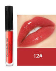 Vegan Moisturizing, Long Lasting Lip Gloss - Satin & Glitter - Allergen Free for Sensitive Skin - Apple Red by Dr. Liia