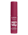 NYX PROFESSIONAL MAKEUP Smooth Whip Matte Lip Cream, Long Lasting, Moisturizing, Vegan Liquid Lipstick - Fuzzy Slippers (Warm Plum)