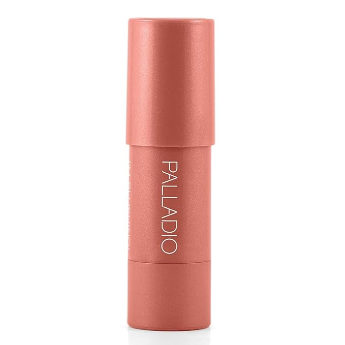 Palladio I'm Blushing 2-in-1 Cheek and Lip Tint, Buildable Lightweight Cream Blush, Sheer Multi Stick Hydrating formula, All day wear, Easy Application, Shimmery, Blends Perfectly onto Skin, Lovely