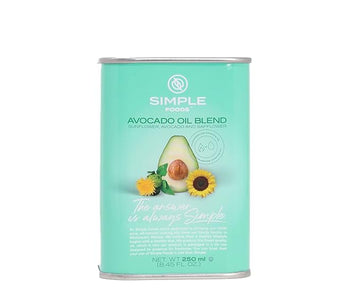 Simple Foods Avocado Blend Oil - High Oleic Content, Low Saturated Fat, High Smoke Point 8.45 oz