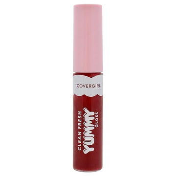 COVERGIRL Clean Fresh Yummy Gloss Daylight Collection, Hydrating, Glossy Shine, Vegan Formula, Sunrise Blush 10, 0.33oz