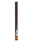 NYX PROFESSIONAL MAKEUP Duck Plump Plumping Lip Liner, Matte Pencil With Up To 10HR Wear, Double Dose (Dark Brown Lip Liner)