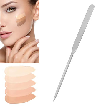Stainless Steel Makeup Spatula, Liquid Foundation Spatula Stainless Makeup Tool