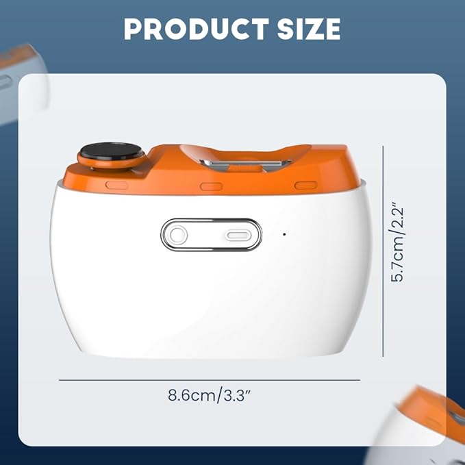 Electric Automatic Nail Clipper Trimmer,2025 New 2 in 1 Rechargeable Fingernail File Grinder Cutte for Trimming Polishing Nails,Multifunctional Manicure Polisher with LED for Baby Adults Senior (2Pcs)