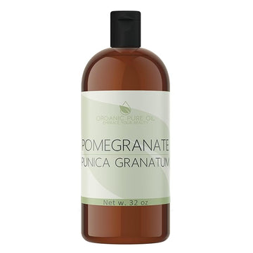 Pomegranate Seed Oil - 8 oz - Pure, Unrefined, Non GMO, Cold Pressed, Sweet Carrier Oil for Hair, Skin Nails Body Face DIY Soaps & More - Hydrate Nourish Replenish Moisturize - Packaging May Vary