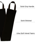 5 Piece Self Tanning Mitt Set with Tan Glove, Back Lotion Applicator, Face Mitt, Exfoliating Glove (Black)