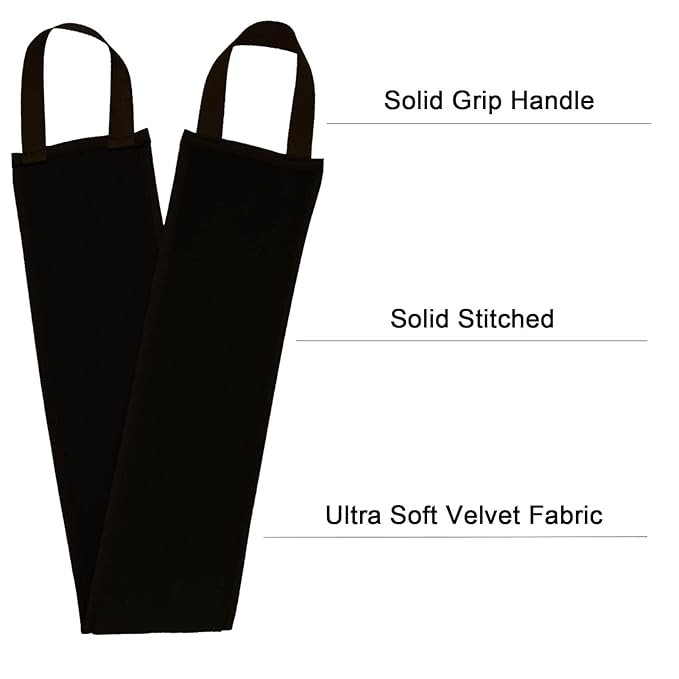 5 Piece Self Tanning Mitt Set with Tan Glove, Back Lotion Applicator, Face Mitt, Exfoliating Glove (Black)