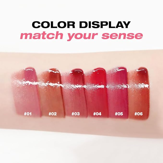 LANGMANNI Lip Oil Tint | Hydrating & Long-Lasting Lip Stain | Moisturizing And High Gloss Makeup,Non-Sticky Lip Stain For Watery And Silky Smooth Lips(#2 Peach Blossom)