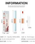 Matte Lip Stain Peel Off Lip Gloss& Lip Liner 2-in-1: One end defines lips with precision liner, the other peels off to reveal long-lasting, waterproof, smudge-proof, transfer-proof matte color.6#