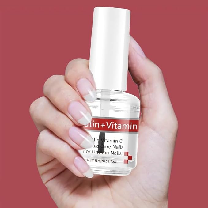 Keratin + Vitamins C Nail & Cuticle Oil, Keratin Protein Nail Moisturizes And Strengthening Care, Impove Cracked Nails & Rigid Cuticles, Deep Moisture For Nails And Cuticles For Nail Growth