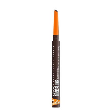 NYX PROFESSIONAL MAKEUP Duck Plump Plumping Lip Liner, Matte Pencil With Up To 10HR Wear, Double Dose (Dark Brown Lip Liner)