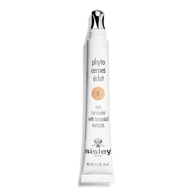 Sisley Paris Phyto-Cernes Eclat, No. 2 - 15 mL - Eye Concealer - Tinted Anti-Dark Circles Product - Instantly Masks Dark Circles & Targets Puffiness - Natural, Long-Wear Finish - Includes Brush