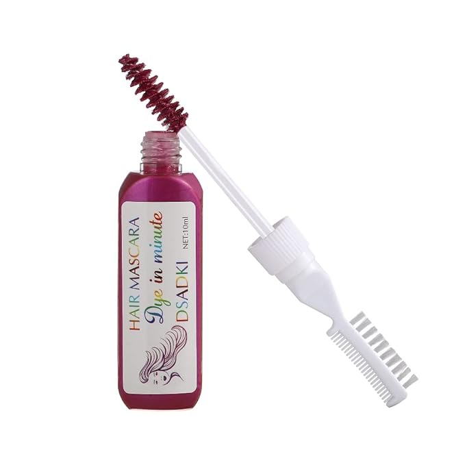 Temporary Hair Color Mascara Washable Hair Dye Stick Non-toxic Instant Hair Chalk Dye for Girls Women (Pink)