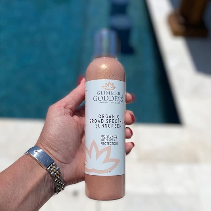 Glimmer Goddess Glow Organic Shimmer Sunscreen
