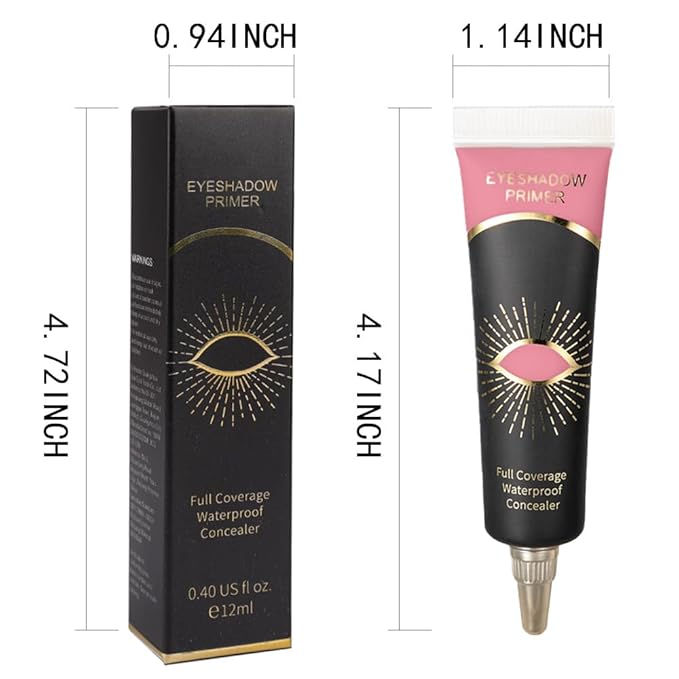 12ML Eyeshadow Primere Rose Pink Color,Eyeshadow Base Cream Base For Eyeshadow Concealer Eyeliner Cream Concealer Eye Base For Eyeshadow (04)