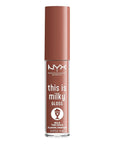 NYX PROFESSIONAL MAKEUP This Is Milky Gloss, Lip Gloss with 12 Hour Hydration, Vegan - Milk The Coco (Dark Chocolate)