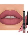 Kaely 2-in-1 Matte Lipstick and Lip Liner, Liquid Lip Stain Makeup for women Long Lasting Waterproof Smudge Proof, labiales matte mate larga duracion listip 24 hours originales, 29 Antique Rose