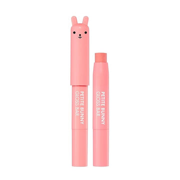 TONYMOLY Petit Bunny Lip Gloss for Women, Easter Basket Stuffer, Long Lasting Lip Crayon, Korean Lip Gloss, Vitamin E Enriched, Soften & Moisturize Lips, Juicy Peach
