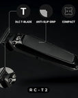 Royal Clips - Fade Kit 2.0 Trimmer - 7200rpm Professional Hair Trimmer for Men - Zero-Gap DLC Blade - Cordless & Rechargeable - Barber and Home Use - Anti-Slip Grips (Black)