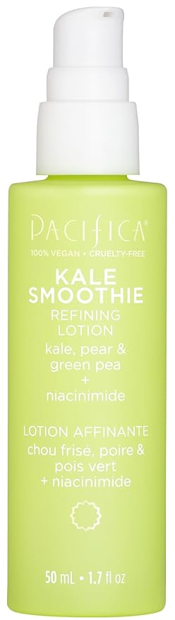 Pacifica Face Moisturizer - Kale Smoothie Face Lotion w/Niacinamide, Copper, Super Foods & Plant Extract - Reduces Pore Size & Redness, Improves Skin Texture Vegan & Cruelty-Free Dermatologist Tested