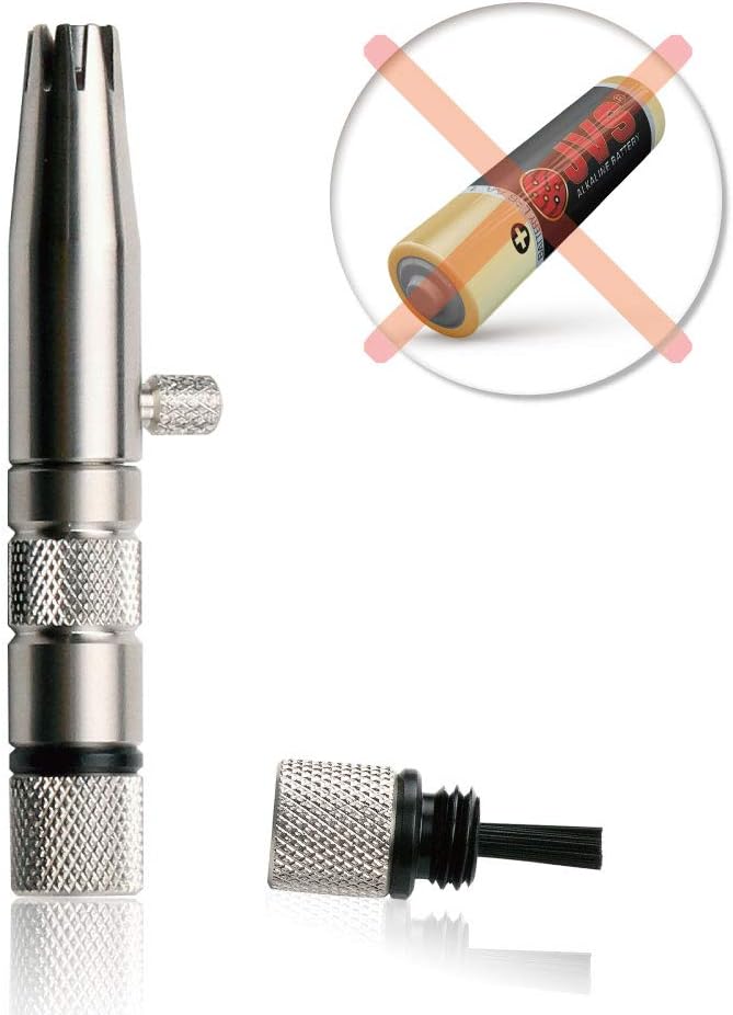 ROYAL [Made in Korea] Premium Nose Hair Trimmer for Men Silver Bullet, Manual, Battery-Free, Stainless, Waterproof, Painless with Patented Mechanism ET-3