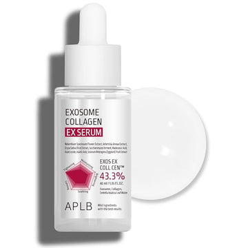 APLB Exosome Collagen EX Serum | EXOS EX COLL CEN™ 43.3% 1.35 FL.OZ/Korean Skincare, Efficient absorption, Tightens skin, Long lasting hydration, Revitalize for gentle and improve skin texture